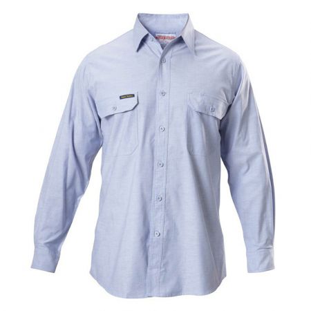 Hard Yakka Y07528 Cotton Work Shirt Long Sleeve Chambray